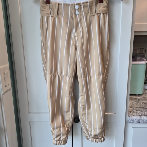 Boombah Pants - Nwot Boombah Gold W/ White Strips Softball Pants Sz 24